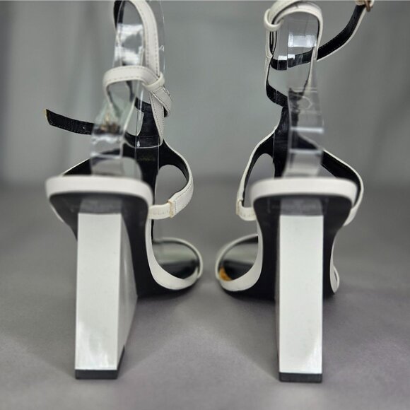 NWOT Guess Women's Bacio Wedge Dress Sandals - White - Picture 4 of 8